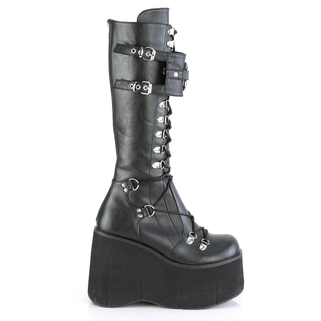 Gothic Platform Wedge Heel Halloween Plus Size Boots