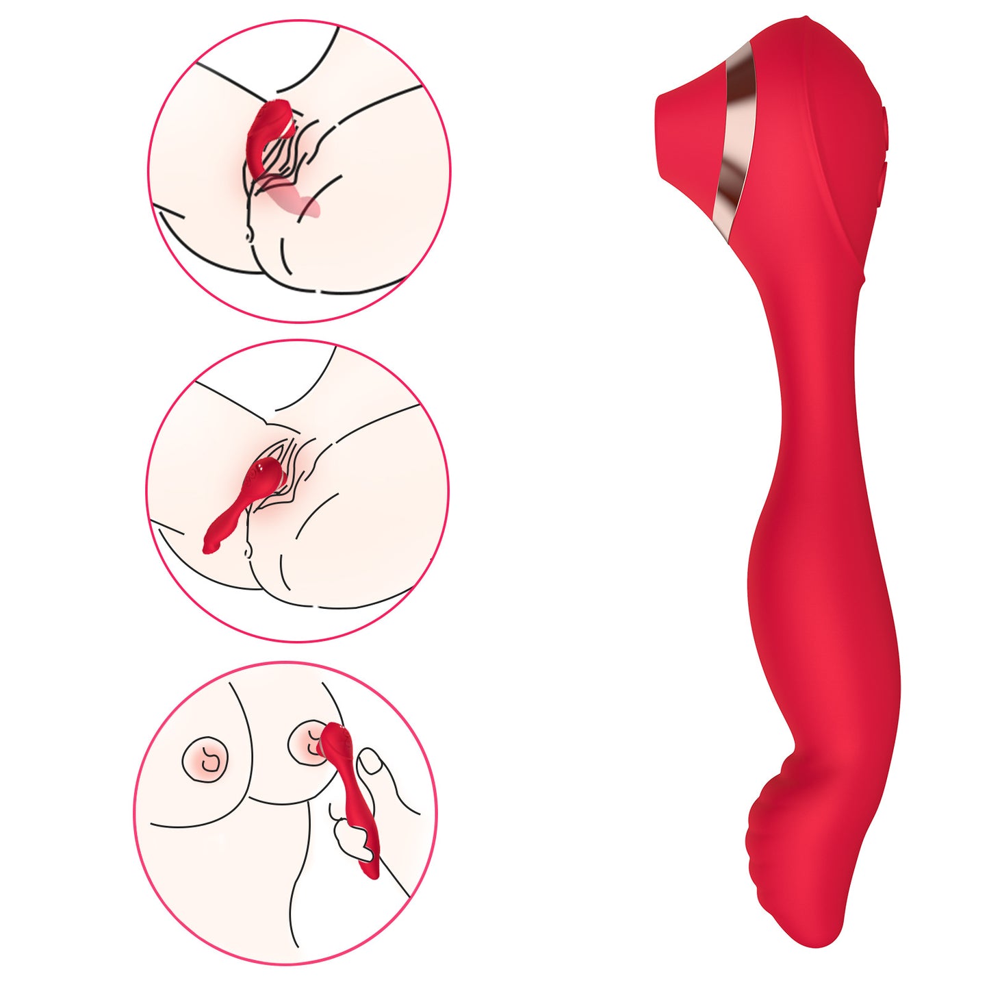 Cupid Magic Finger Pulls Sucking 7-Frequency Vibration  Sex Toy Masturbator Stick