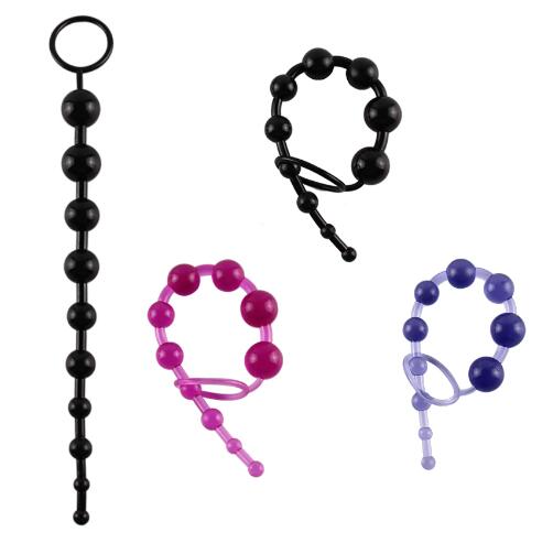 Silicone Pull Ring Ball Anal Stimulator Beads