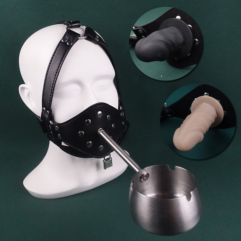 Submissive Training Waiting Tray Ashtray Mouth Plug Gag