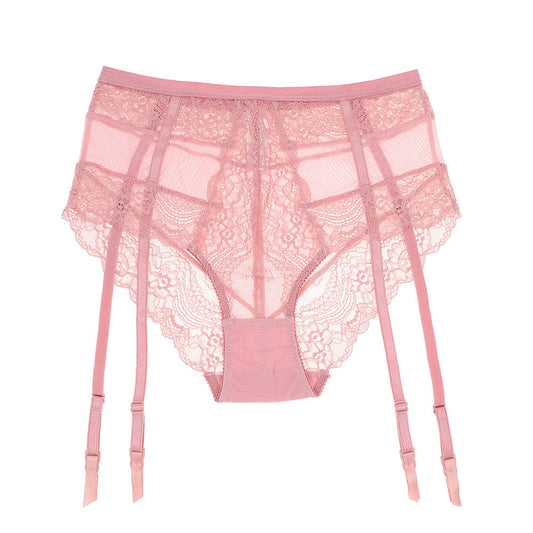 Woman's Sexy Transparent Lace Garter Underwear