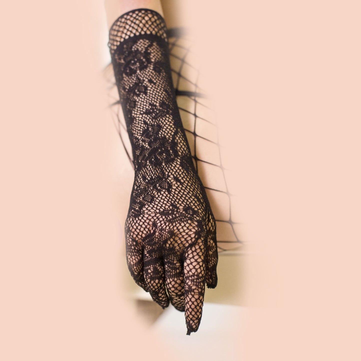 Mesh Jacquard Mittens Wedding Gloves Hotel Ceremonial Ball Gloves