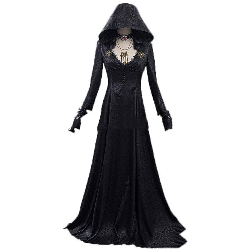 Evil Village Cosplay Costume Vampire Lady Dress Outfits Halloween Carnival Suit