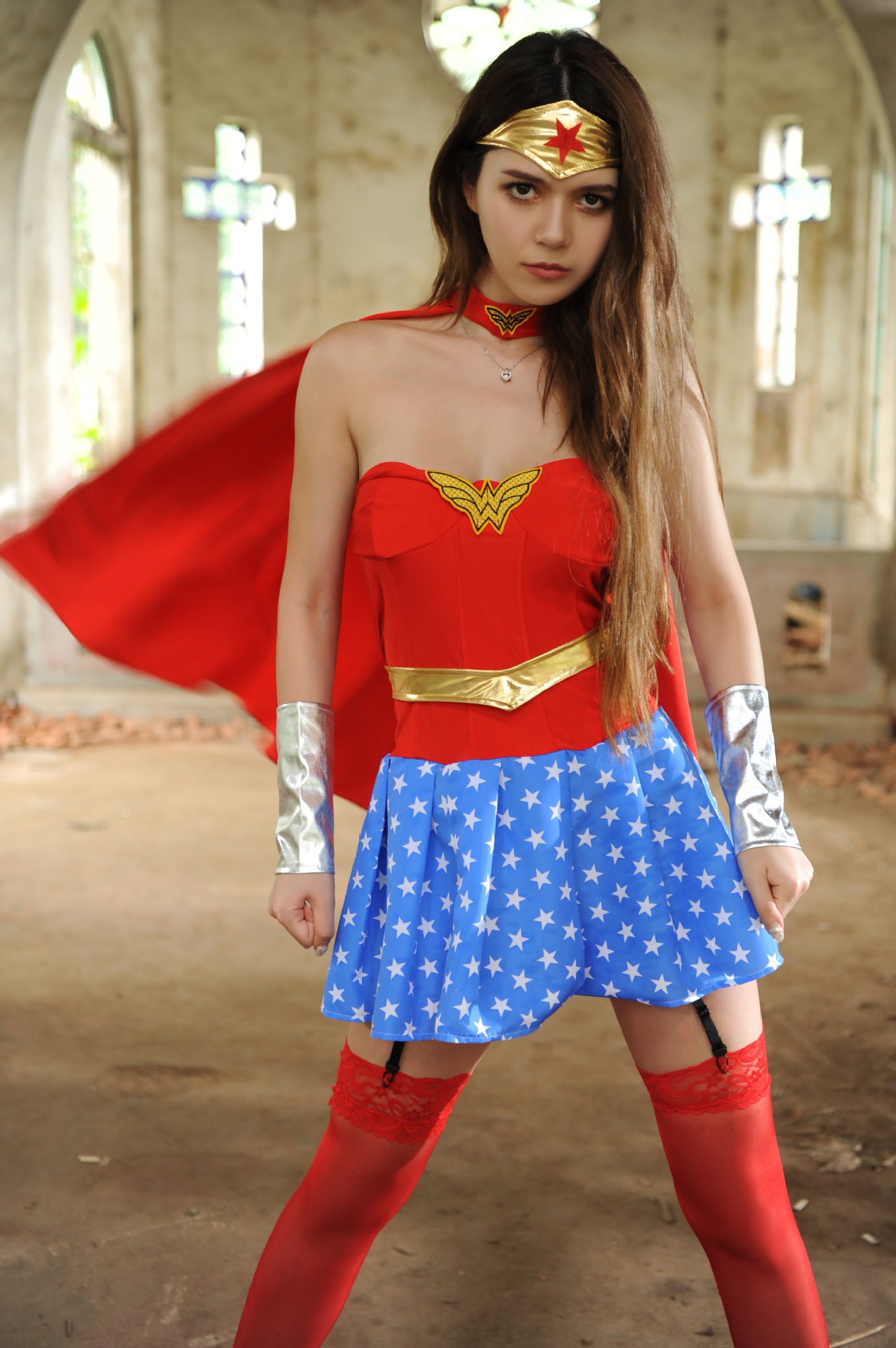 Superwoman Stage Role-playing Costume