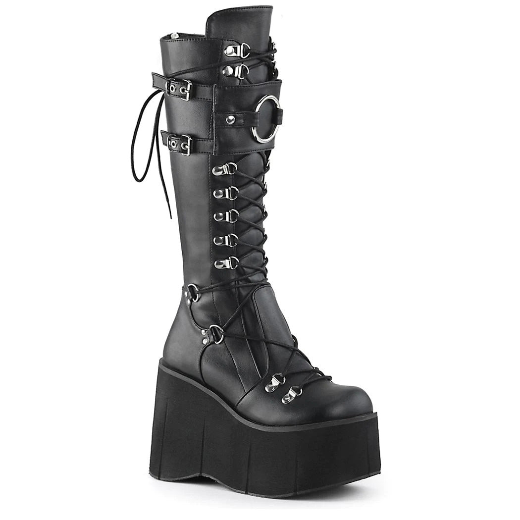 Gothic Platform Wedge Heel Halloween Plus Size Boots