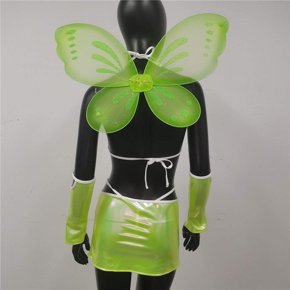 Woman's Fairy Cosplay Outfit Skirt & Wings