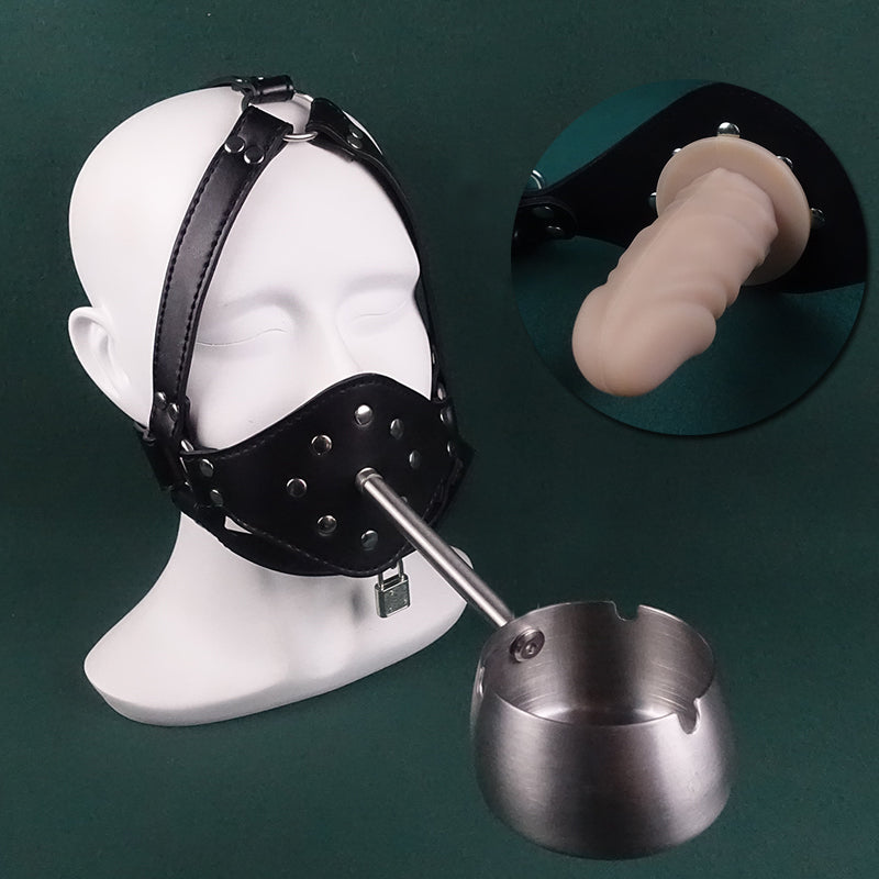 Submissive Training Waiting Tray Ashtray Mouth Plug Gag