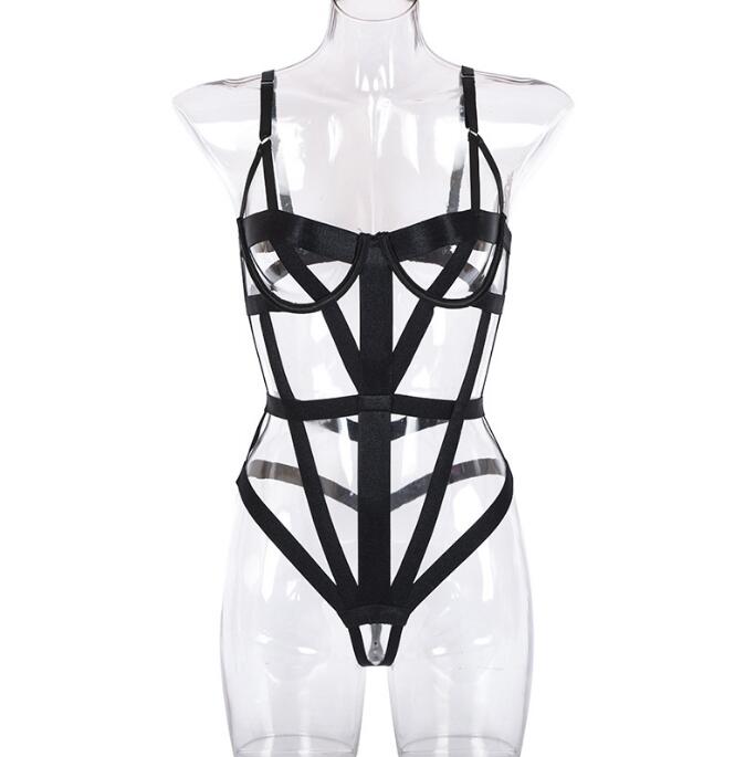 Cross-Strap Sexy Lingerie Women's One-Piece Lingerie Bodysuit