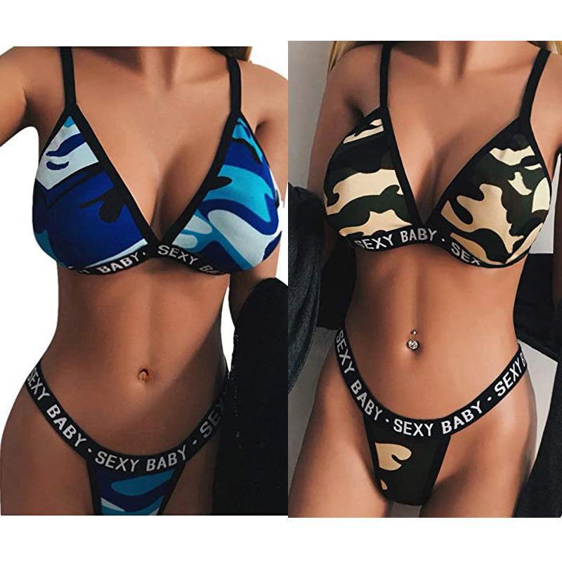 Sexy Baby Camouflage Bikini Set