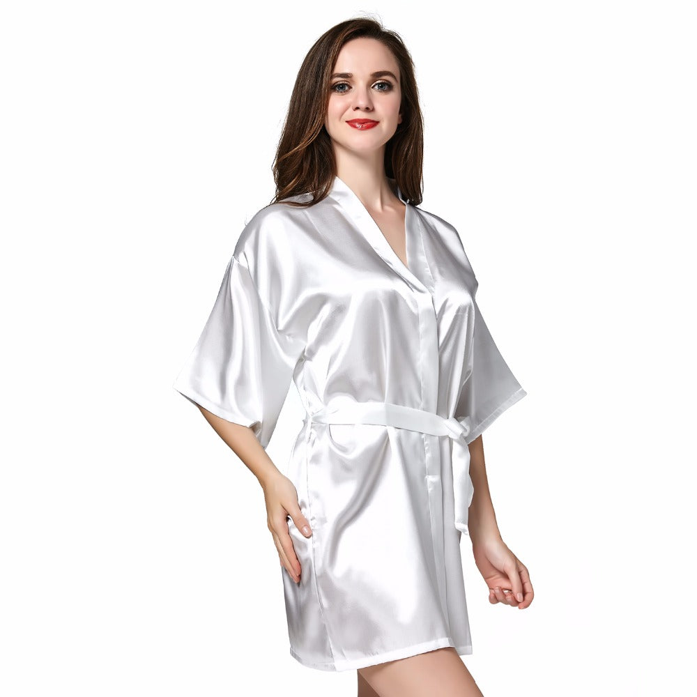 Sleepwear Robe Wedding Bride Robes Pyjama Robe Female nightwear Bathrobe Nightdress