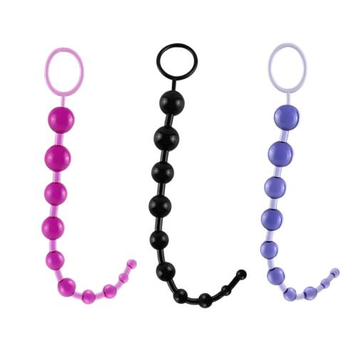 Silicone Pull Ring Ball Anal Stimulator Beads