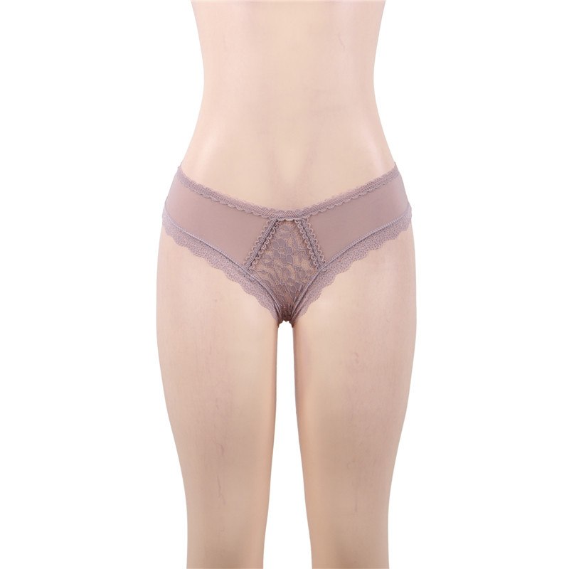 Lace See Through Woman's Floral Brazilian Underwear