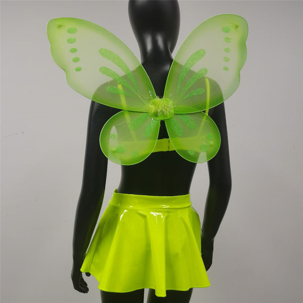 Woman's Fairy Cosplay Outfit Skirt & Wings