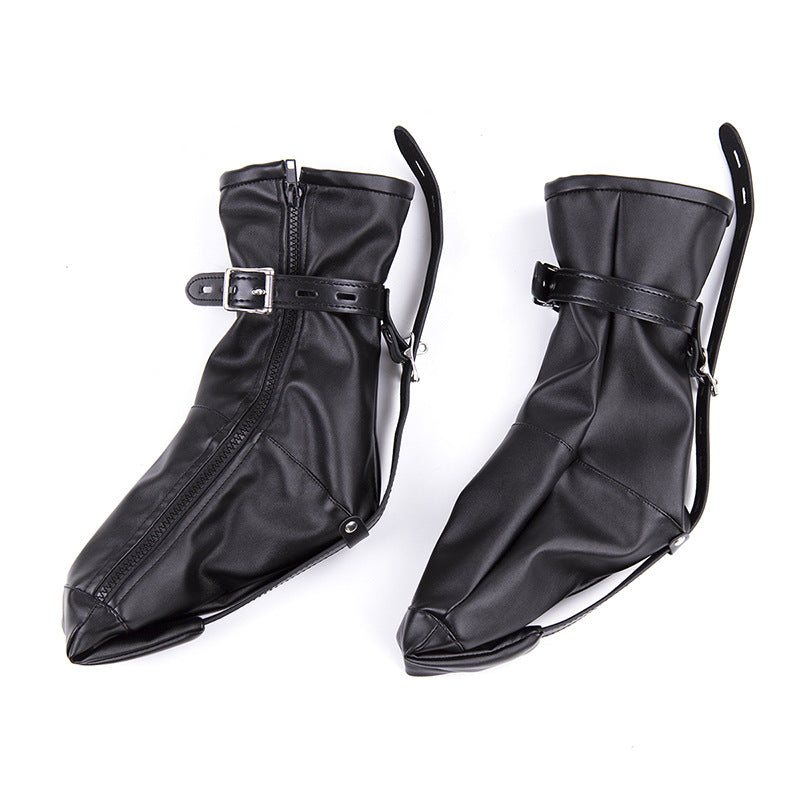 Leather Suspender Dog Paw Overshoes Handcuffs