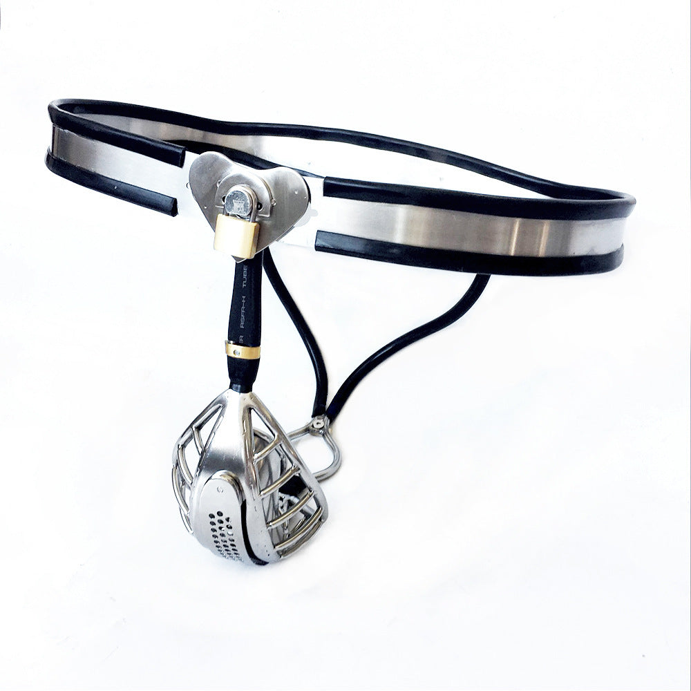 Chastity Belt Stainless Steel Chastity Cage Belt Lock