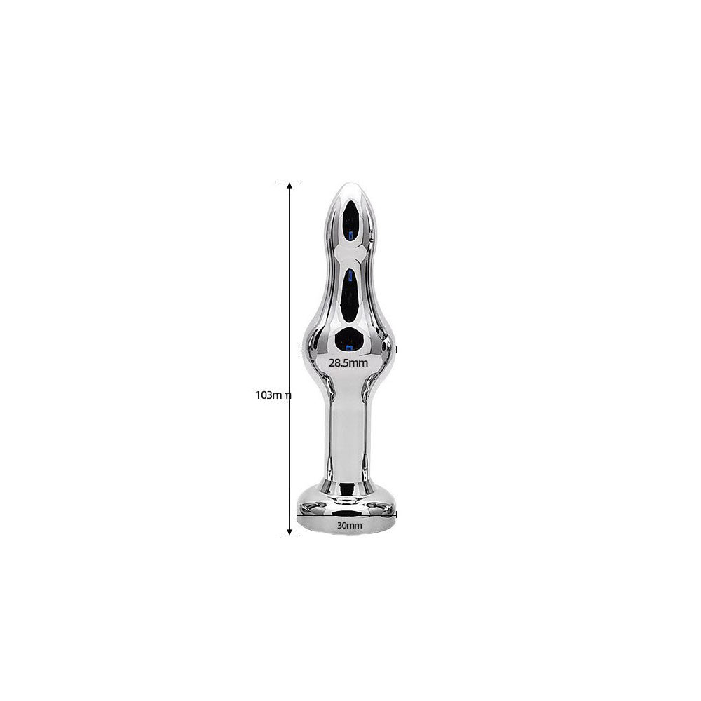 Metal Anal Plug Fox Tail Toy Detachable Anal Plug