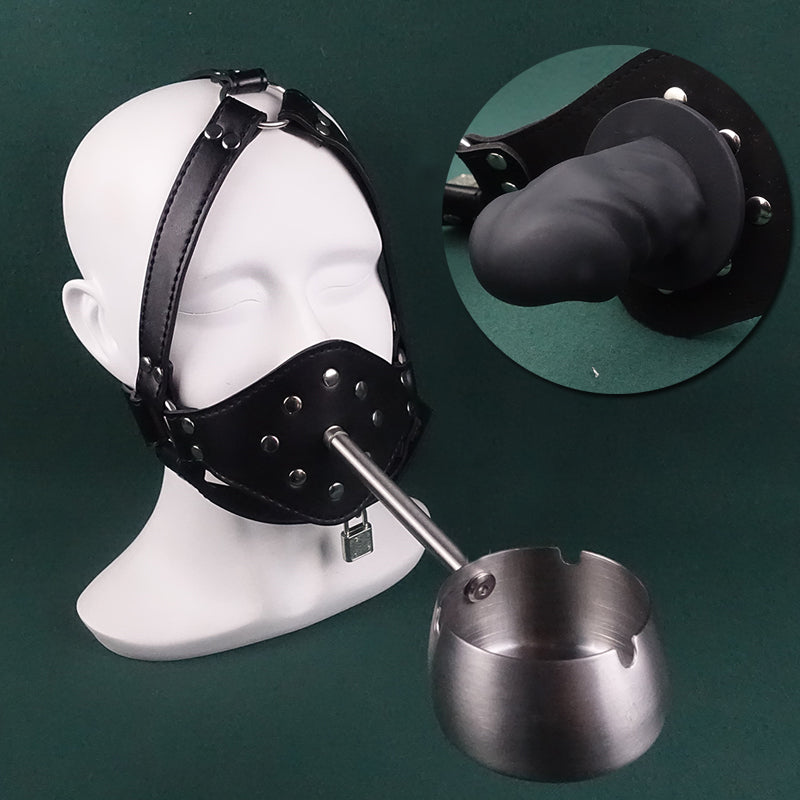 Submissive Training Waiting Tray Ashtray Mouth Plug Gag