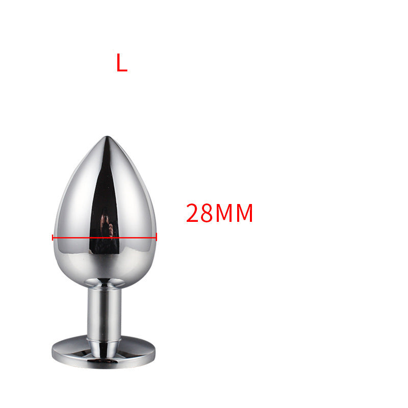 Metal Anal Plug Fox Tail Toy Detachable Anal Plug