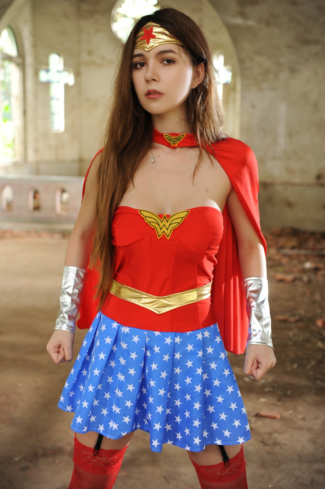 Superwoman Stage Role-playing Costume