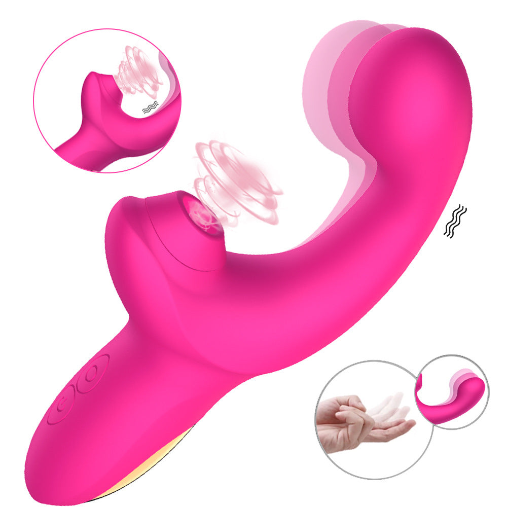 Charging G-spot Sucking Flapping Pulling Vibrating Massage Vibrator