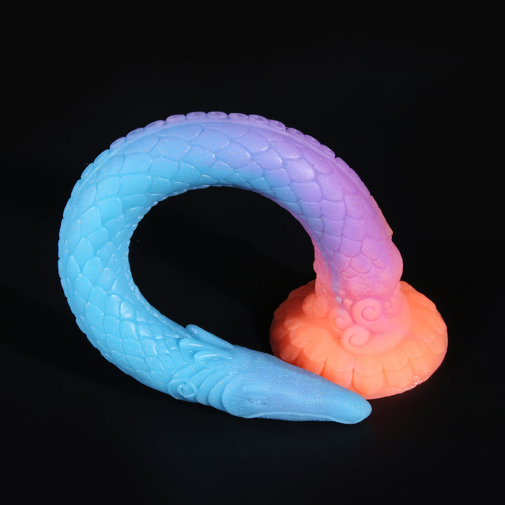 Flying Dragon Color Luminous Simulation Phallus Anal Dilator Dildo Plug