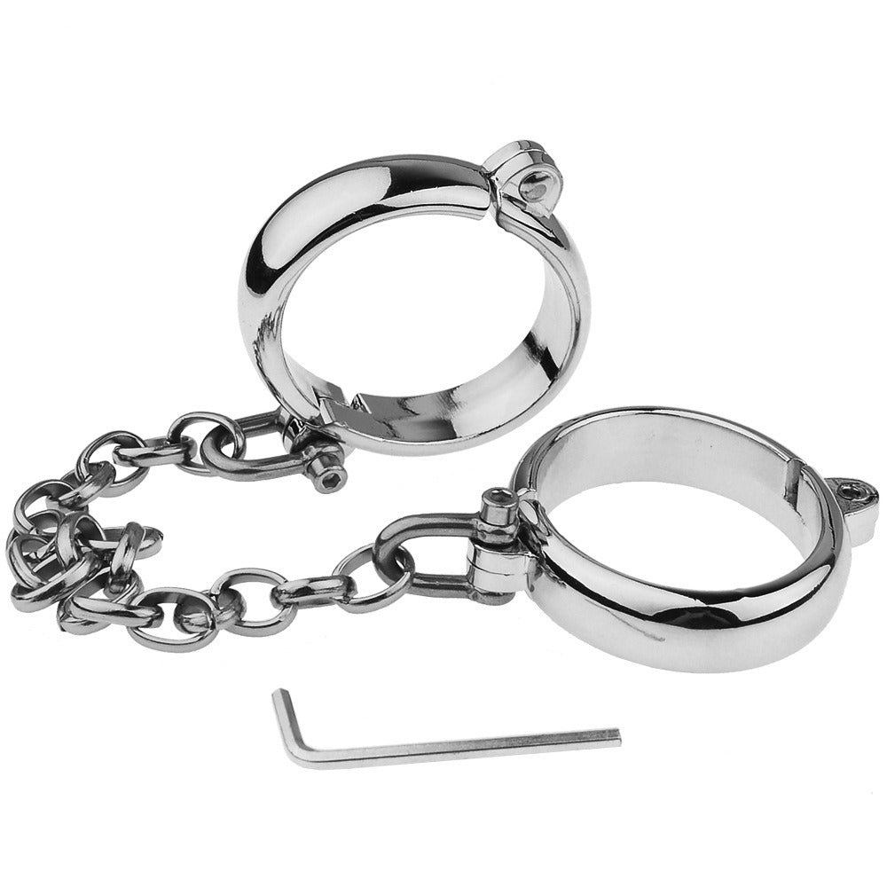 Metal Handcuffs Foot & Handcuffs Restraint Shackles