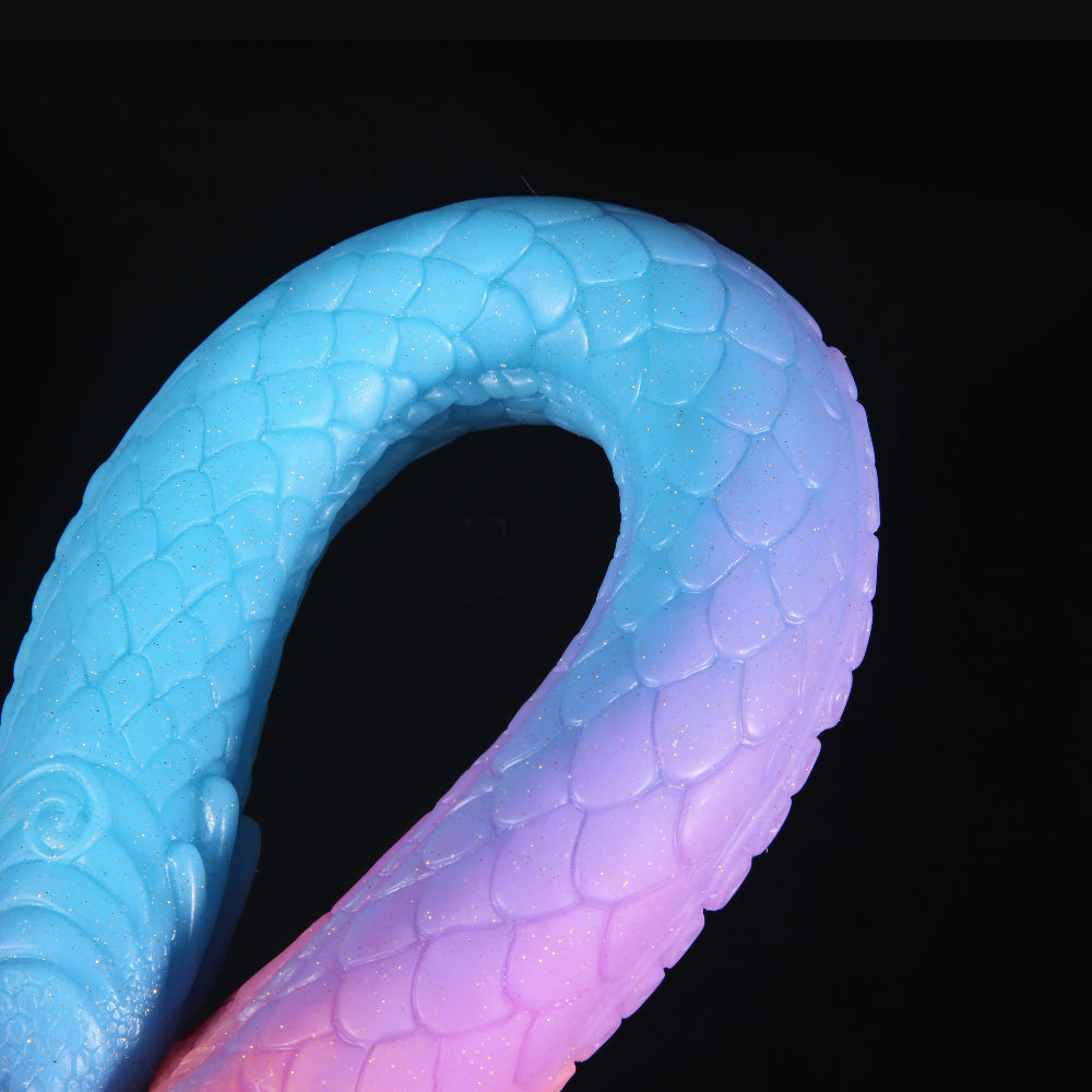 Flying Dragon Color Luminous Simulation Phallus Anal Dilator Dildo Plug