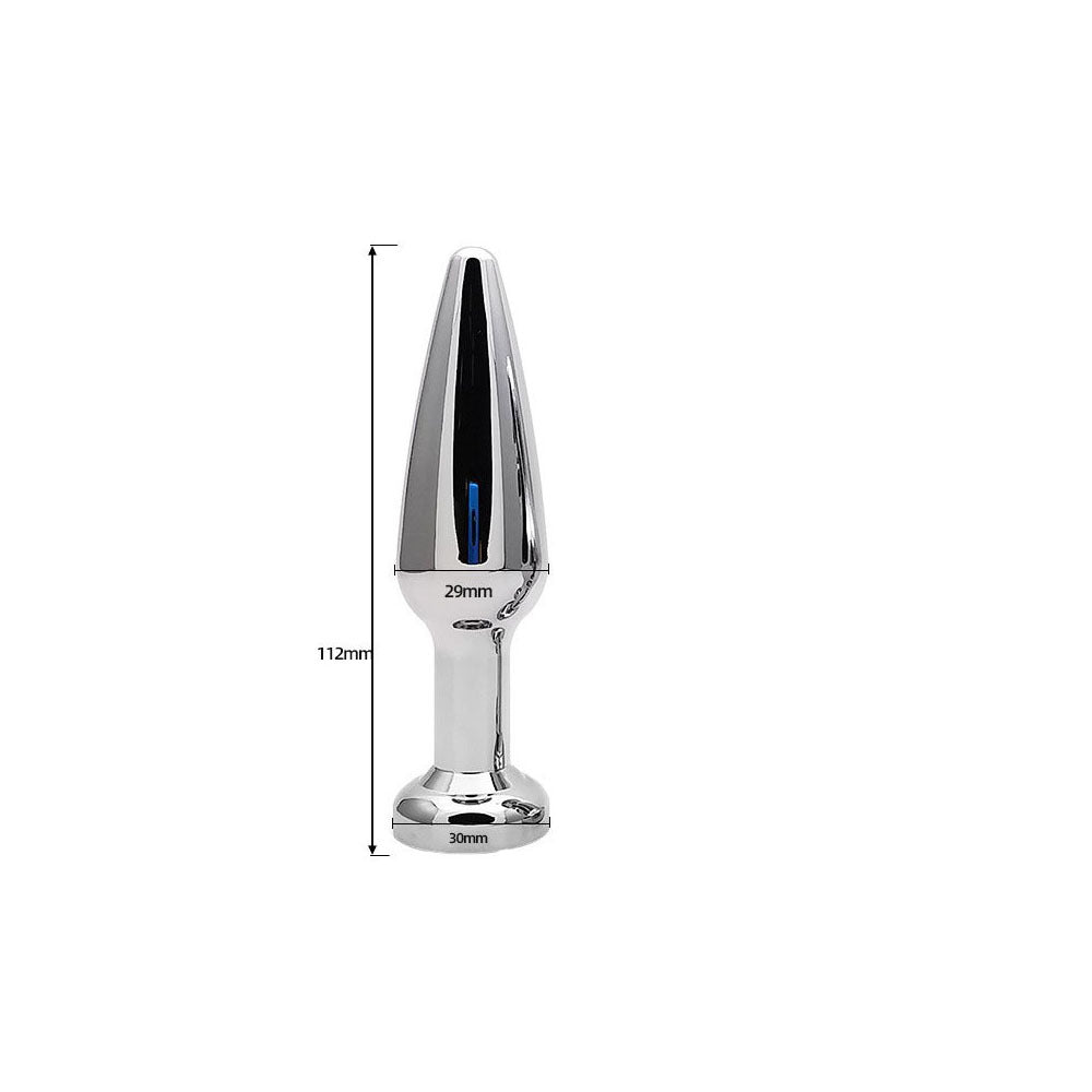 Metal Anal Plug Fox Tail Toy Detachable Anal Plug