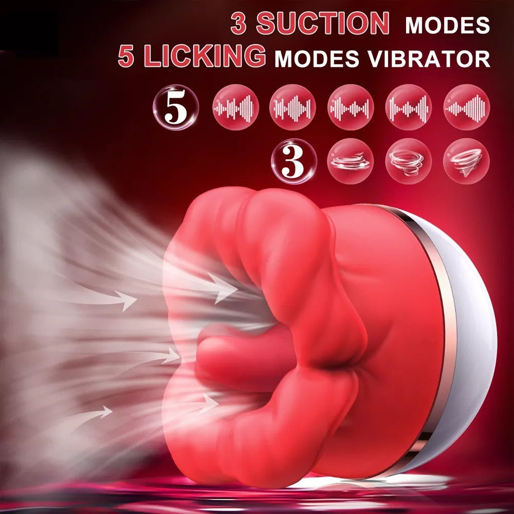 Full Automatic Suction Mouth Tongue Sucking Rechargeable Vibrator