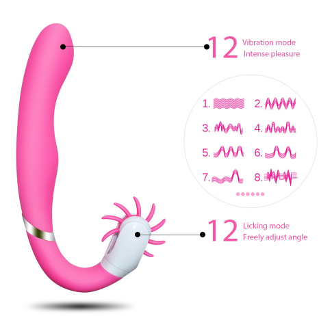 Brush Design Clitoris Stimulation Plus G Spot Vibrator, Powerful Dual Motors