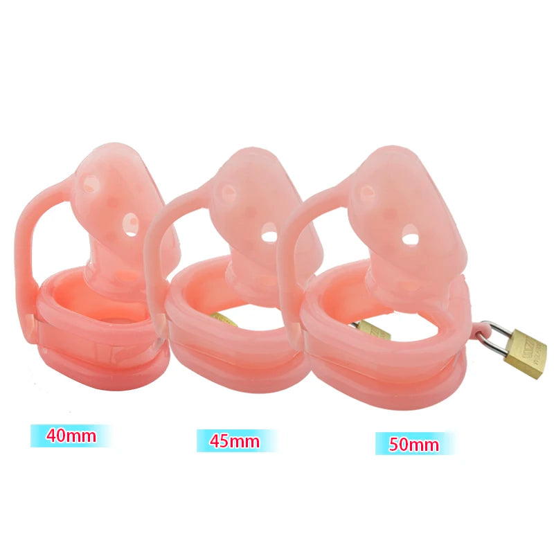 Silicone Soft Spikes Male Small Chastity Cage