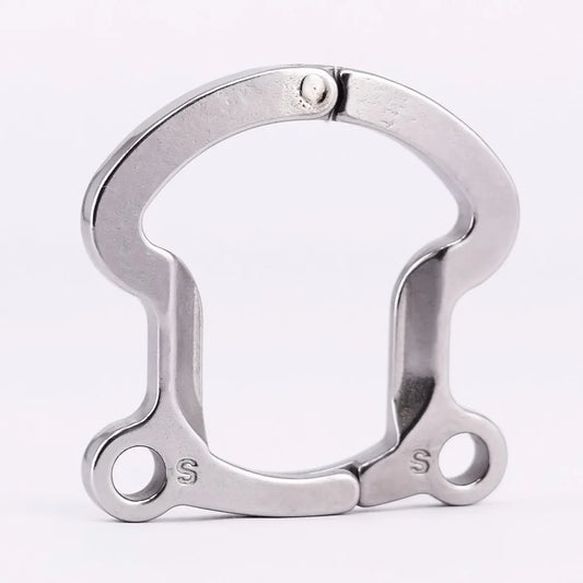 Stainless Steel Anti-off Ring for Male Cock Cage Metal Chastity Devices Accessories