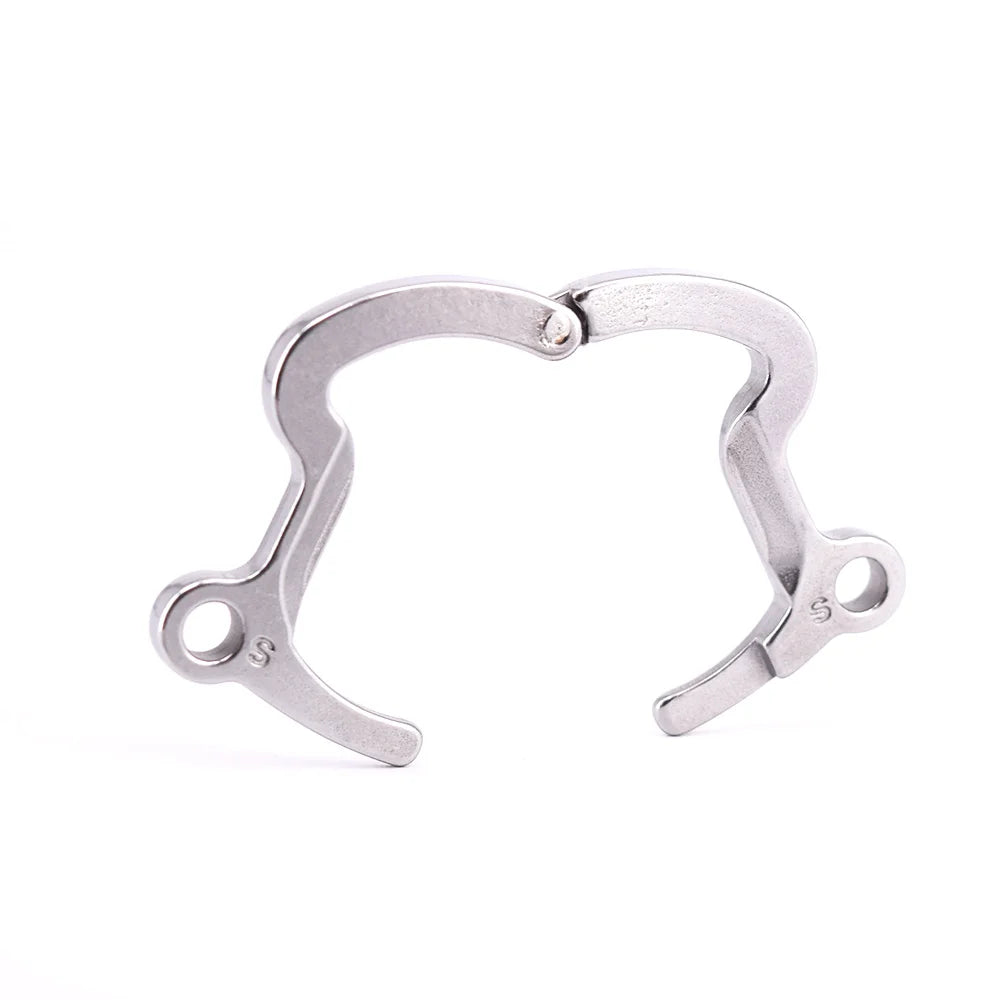 Stainless Steel Anti-off Ring for Male Cock Cage Metal Chastity Devices Accessories