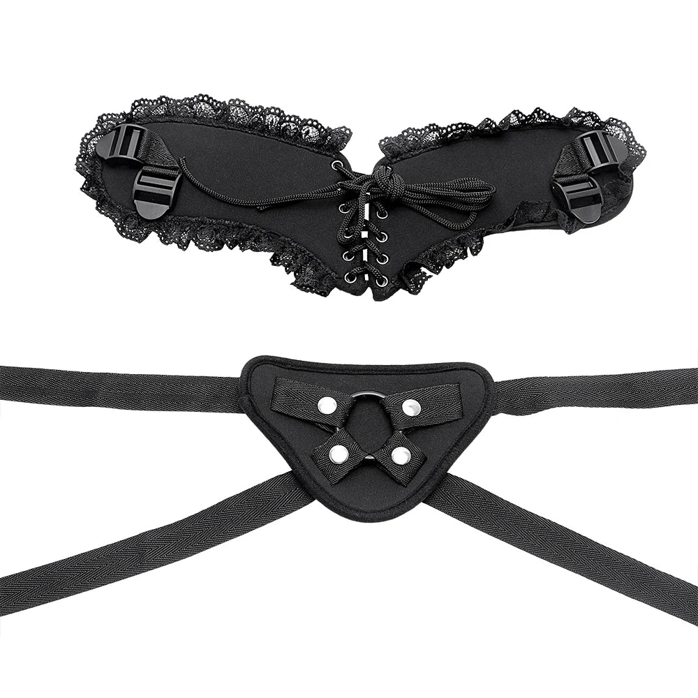 Lace Strap on Harness Belt Bondage Strap On Dildo Belt