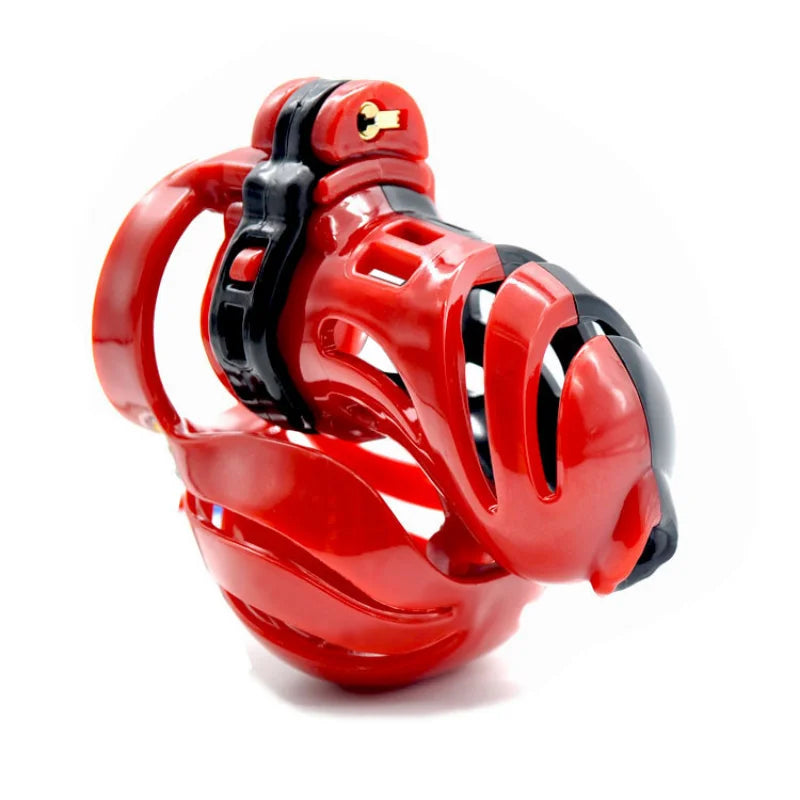 Electroshock Penis Ring Lock Cock Cage Electric Shocker Chastity Cage