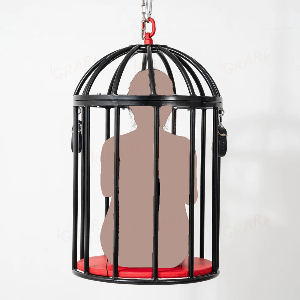 Hanging Birdcage Fetish BDSM Training Love Cage