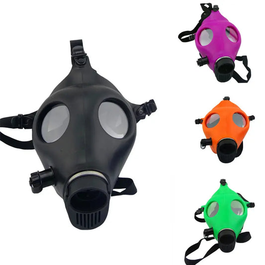 Silica Gel Gas Mask Fetish Latex Rubber Mask Hood Breath Control Conquer Choking Headgear Cosplay Costume Party Wear