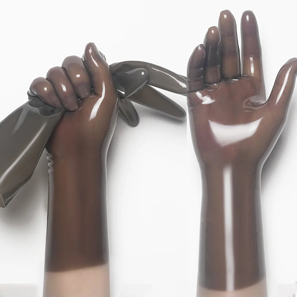 Latex Gloves smoky transparency Rubber Gloves