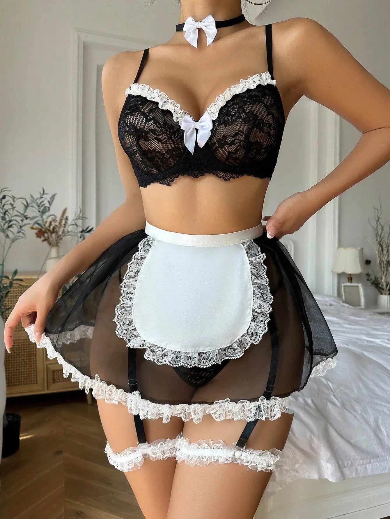 Maid Lace Lingerie Outfit