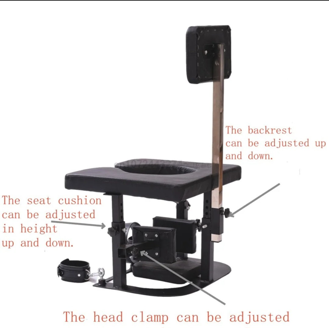 Toilet Slave Training BDSM Restraint Chair