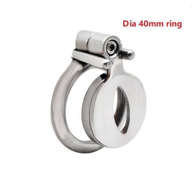 Stainless Steel Male Bird Cage Chastity Lock Youth Abstinence Ring Artifact