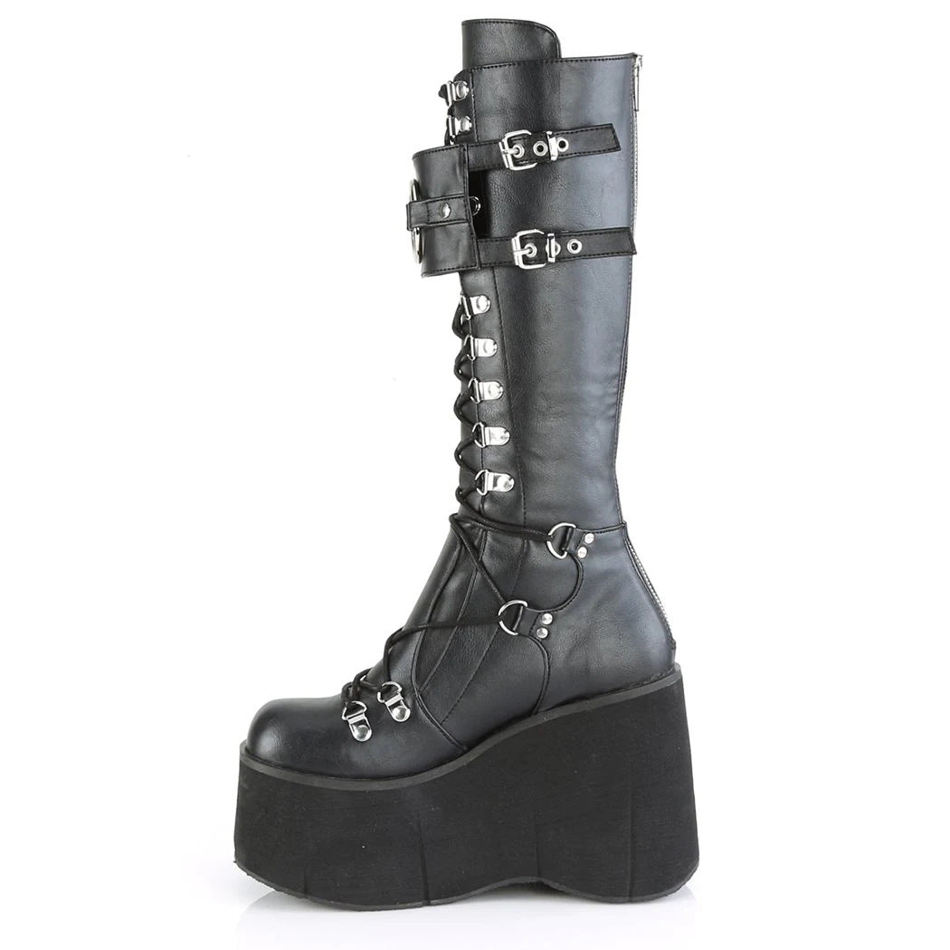 Gothic Platform Wedge Heel Halloween Plus Size Boots