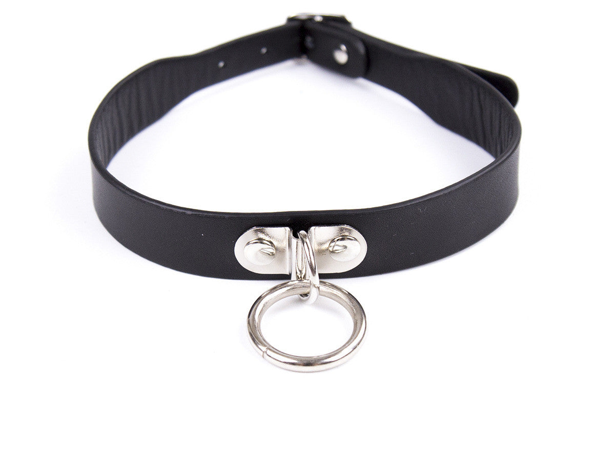 Bondage Leather Collar Neck Bell Necklace