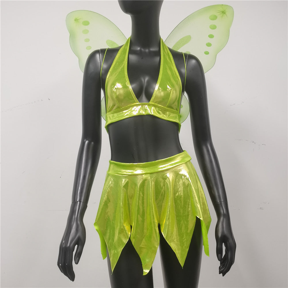 Woman's Fairy Cosplay Outfit Skirt & Wings