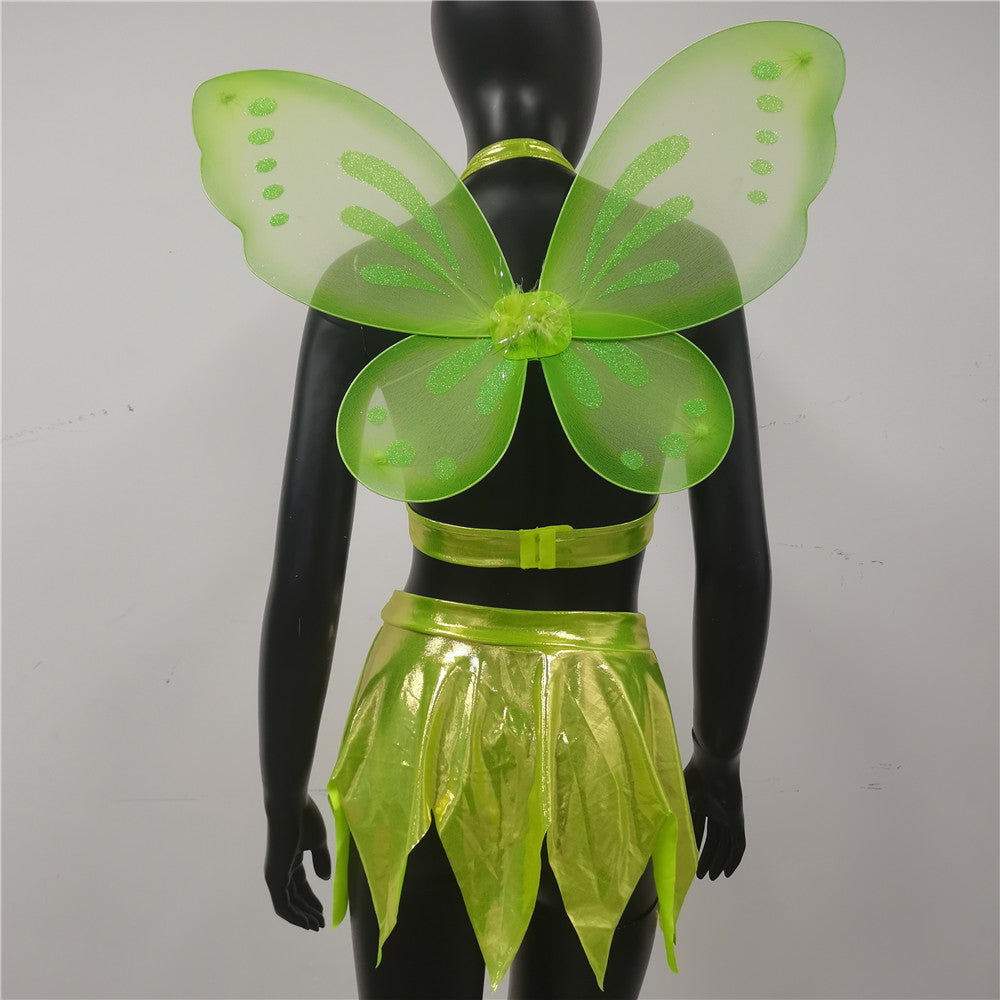 Woman's Fairy Cosplay Outfit Skirt & Wings